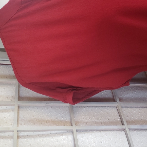 Madewell cherry red short sleeves with pockets tunic dress S - Picture 3 of 8